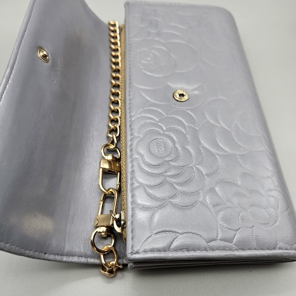 🤍CHANEL Grey Authentic Camilla Wallet/Clutch🤍 - Picture 6 of 16